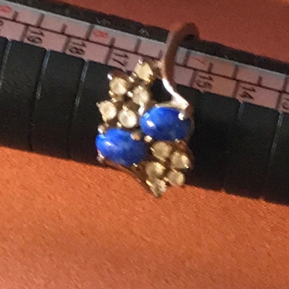 Elegant Blue and Silver Women's Ring - Picture 4 of 6